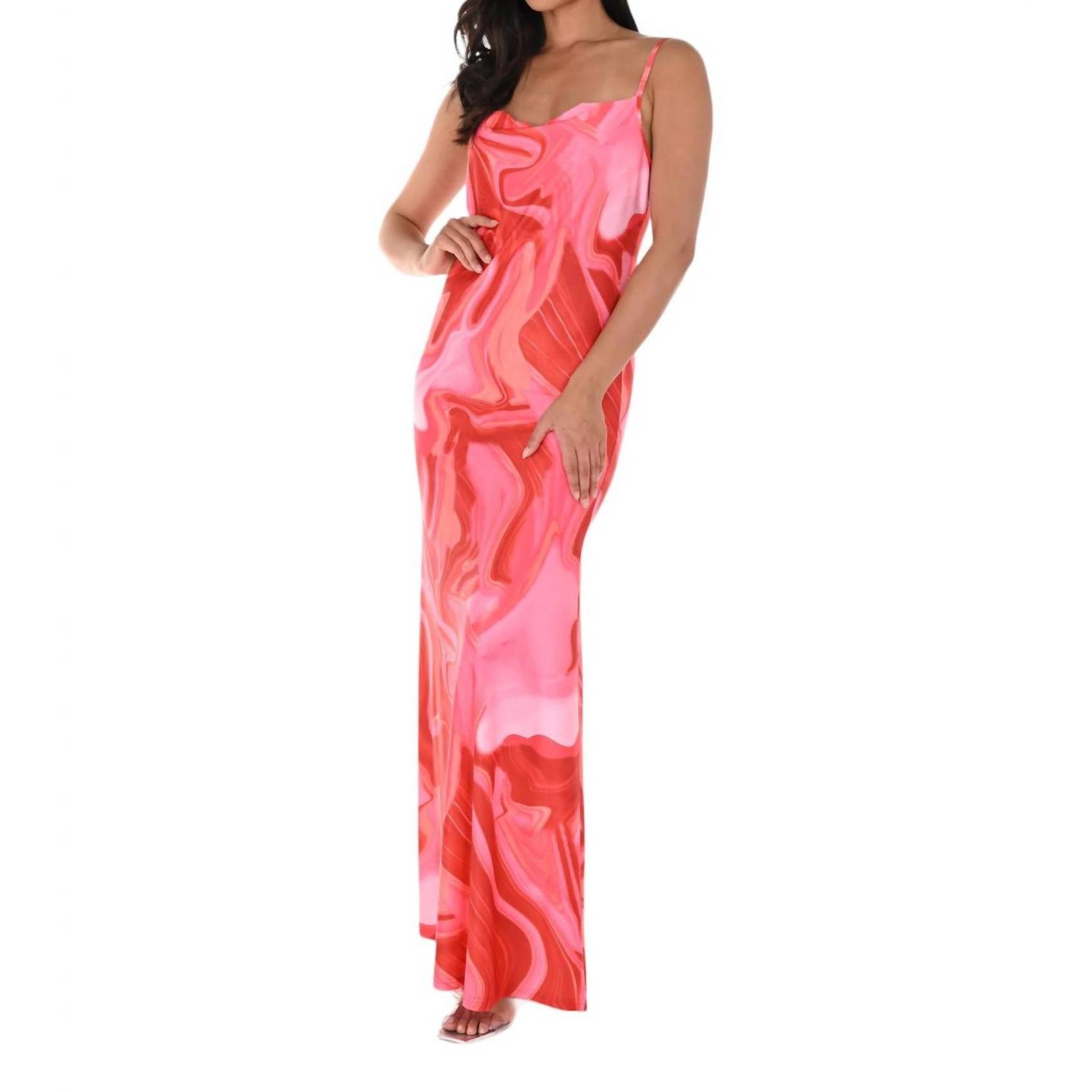 New Frank Lyman Knit Dress In Red/Pink